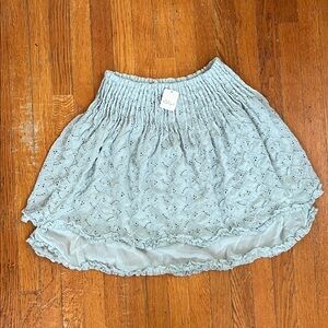 Free People A-Line Skirt in Light Blue